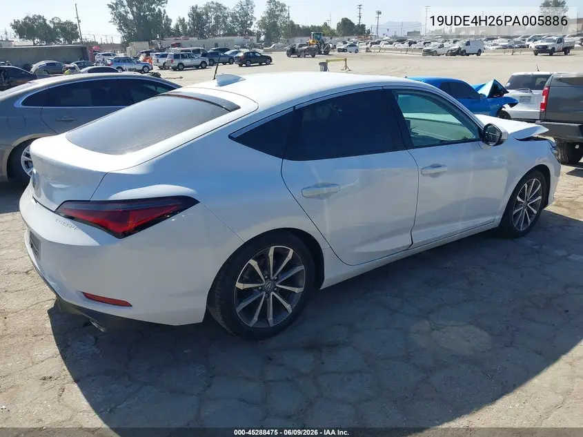 2023 Acura Integra VIN: 19UDE4H26PA005886 Lot: 45288475
