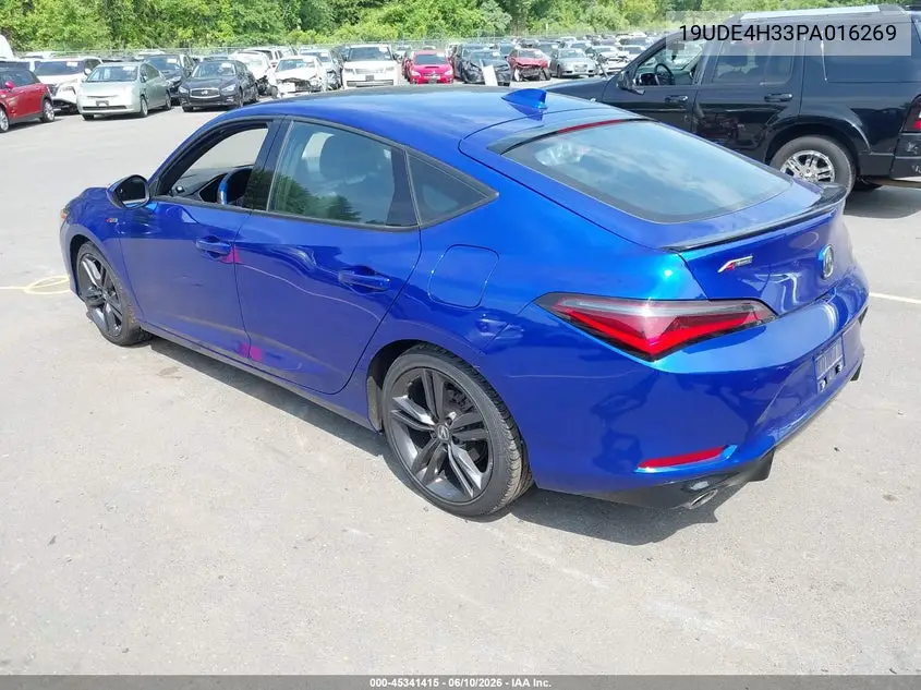 2023 Acura Integra A-Spec VIN: 19UDE4H33PA016269 Lot: 45341415