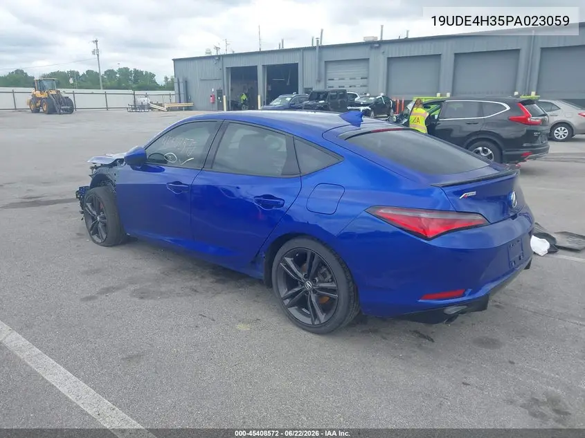 2023 Acura Integra A-Spec VIN: 19UDE4H35PA023059 Lot: 45408572