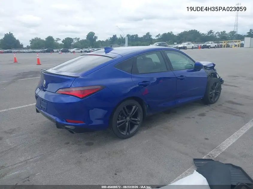 2023 Acura Integra A-Spec VIN: 19UDE4H35PA023059 Lot: 45408572