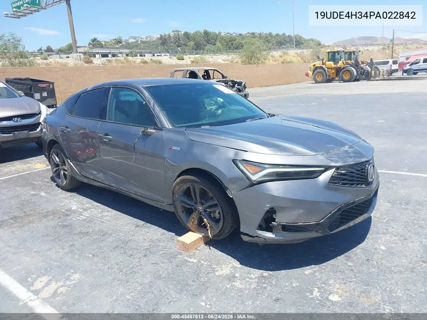 2023 Acura Integra A-Spec VIN: 19UDE4H34PA022842 Lot: 45467613