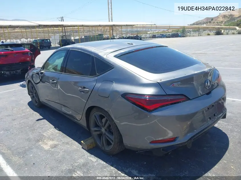 2023 Acura Integra A-Spec VIN: 19UDE4H34PA022842 Lot: 45467613