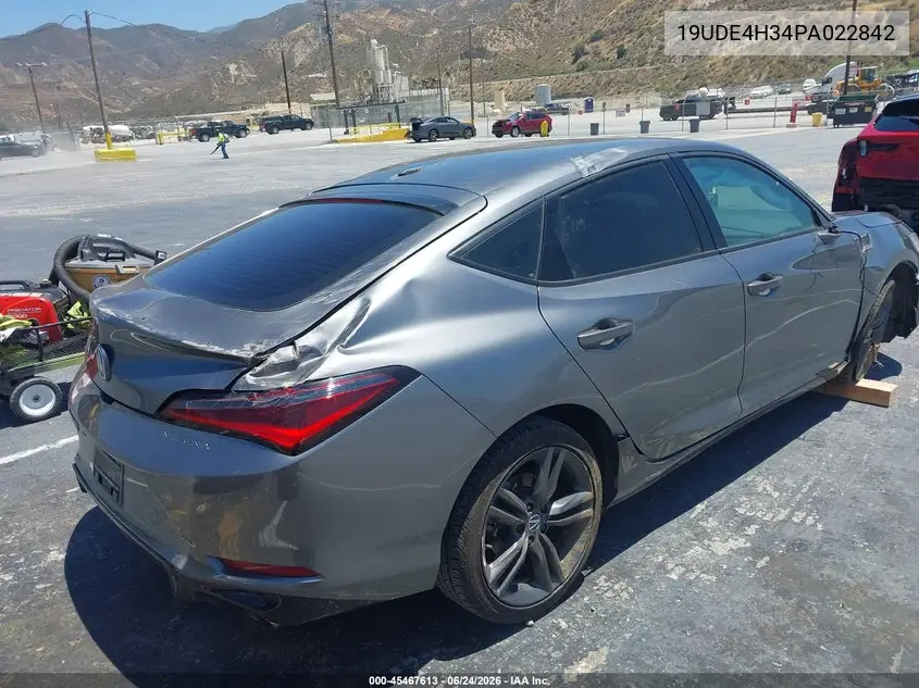 2023 Acura Integra A-Spec VIN: 19UDE4H34PA022842 Lot: 45467613
