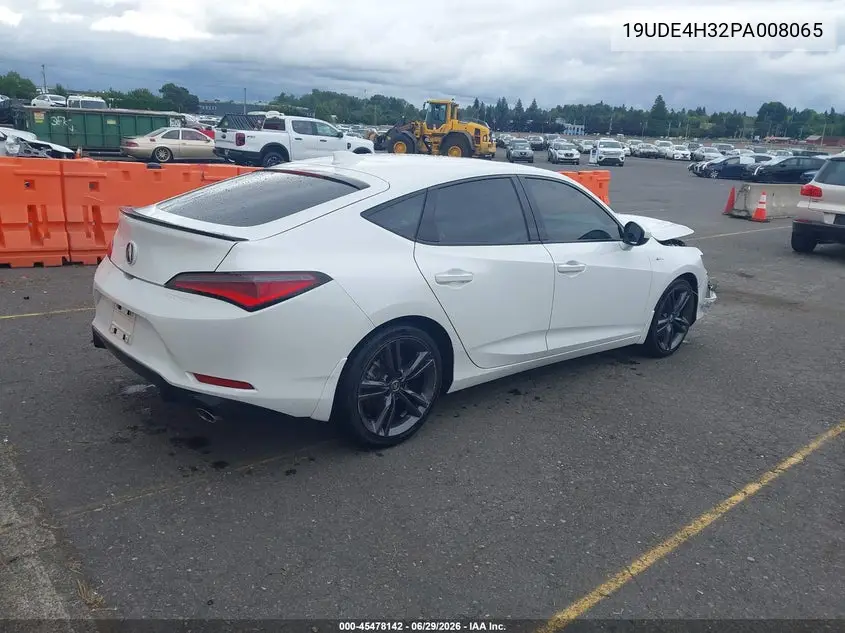 2023 Acura Integra A-Spec VIN: 19UDE4H32PA008065 Lot: 45478142