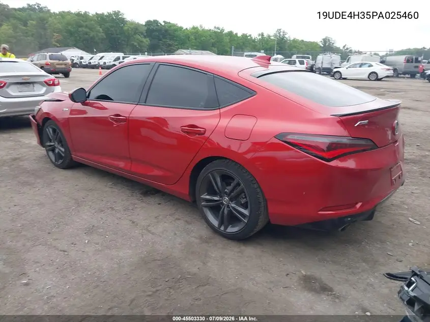 2023 Acura Integra A-Spec VIN: 19UDE4H35PA025460 Lot: 45503330