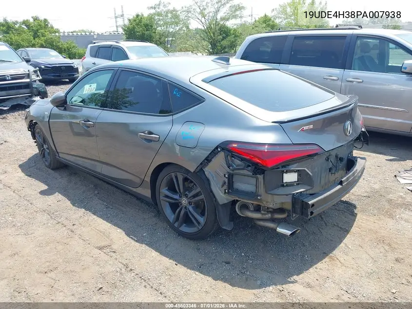 2023 Acura Integra A-Spec VIN: 19UDE4H38PA007938 Lot: 45503346