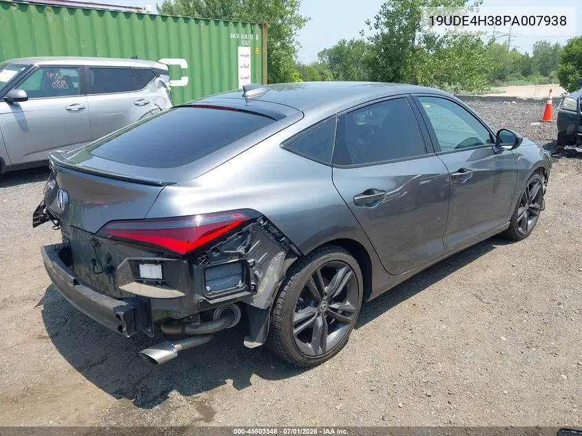 2023 Acura Integra A-Spec VIN: 19UDE4H38PA007938 Lot: 45503346