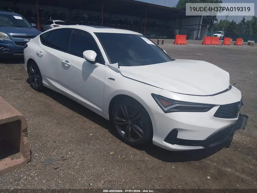 2023 Acura Integra A-Spec VIN: 19UDE4H37PA019319 Lot: 45520404