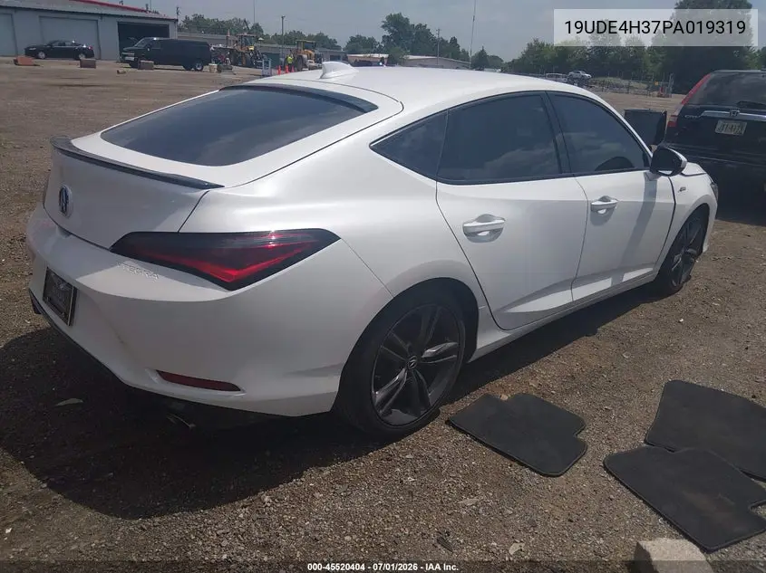 2023 Acura Integra A-Spec VIN: 19UDE4H37PA019319 Lot: 45520404