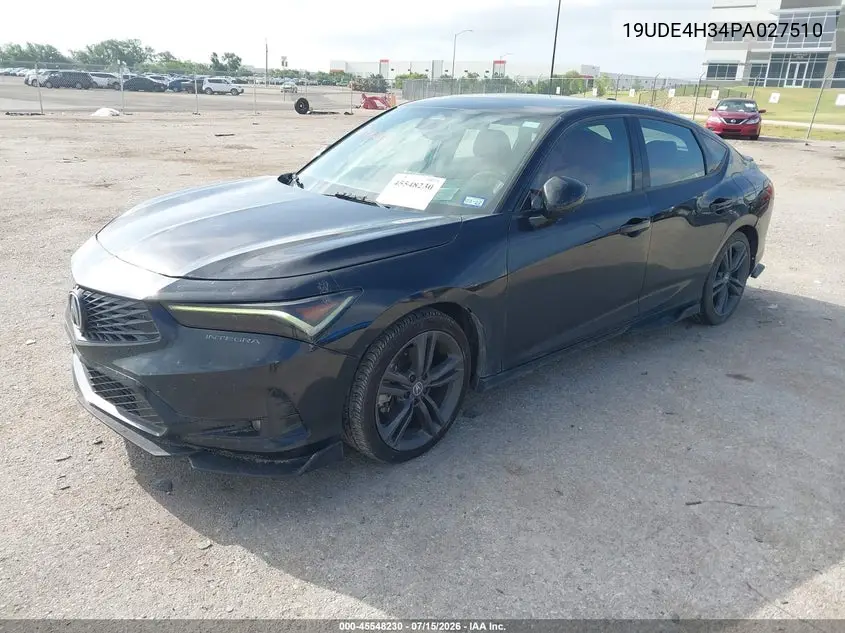 2023 Acura Integra A-Spec VIN: 19UDE4H34PA027510 Lot: 45548230