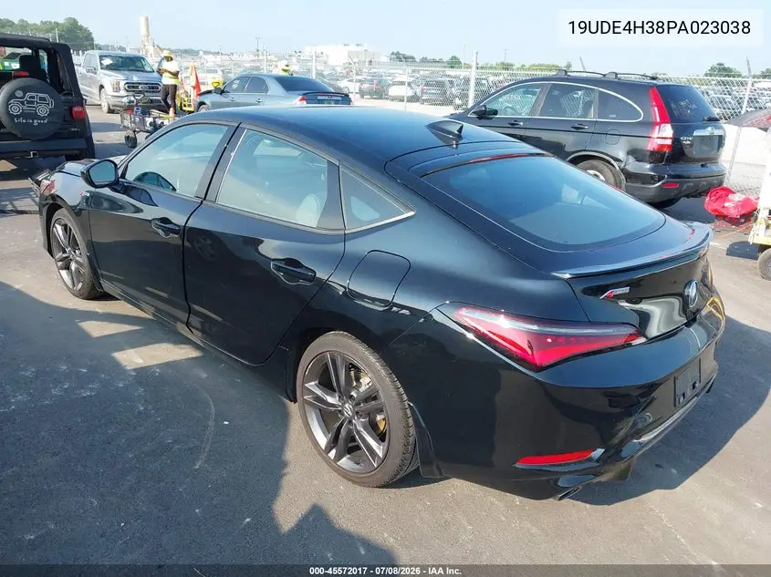2023 Acura Integra A-Spec VIN: 19UDE4H38PA023038 Lot: 45572017