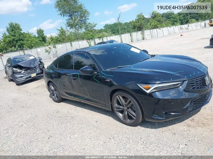2023 Acura Integra A-Spec VIN: 19UDE4H35PA007539 Lot: 45602771