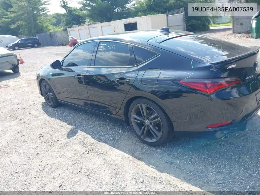 2023 Acura Integra A-Spec VIN: 19UDE4H35PA007539 Lot: 45602771