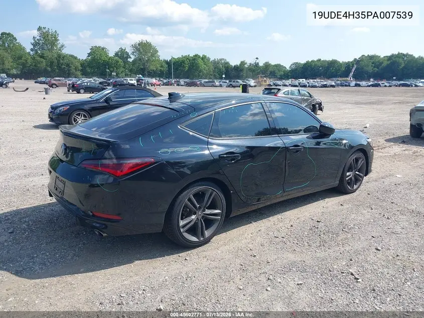 2023 Acura Integra A-Spec VIN: 19UDE4H35PA007539 Lot: 45602771
