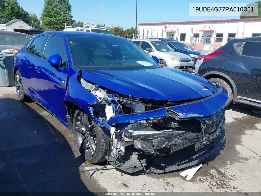 2023 Acura Integra A-Spec Technology VIN: 19UDE4G77PA010351 Lot: 45610792