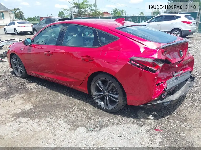 2023 Acura Integra A-Spec VIN: 19UDE4H39PA013148 Lot: 45612430