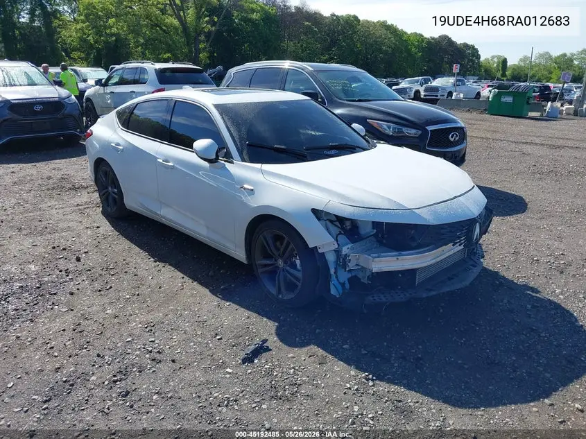 2024 Acura Integra A-Spec Technology VIN: 19UDE4H68RA012683 Lot: 45192485