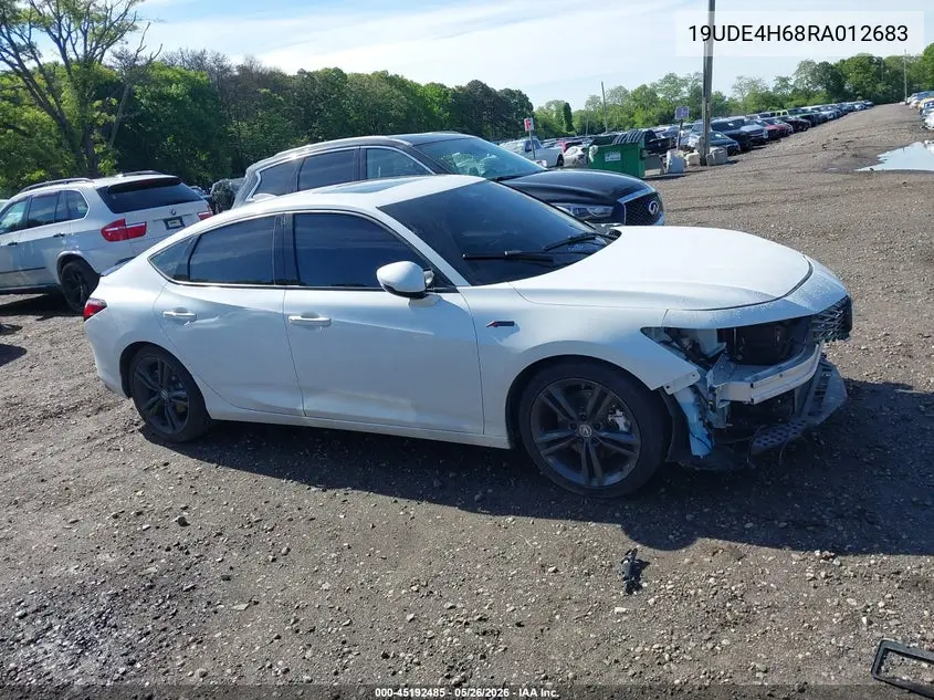 2024 Acura Integra A-Spec Technology VIN: 19UDE4H68RA012683 Lot: 45192485