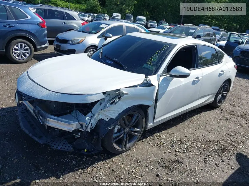 2024 Acura Integra A-Spec Technology VIN: 19UDE4H68RA012683 Lot: 45192485