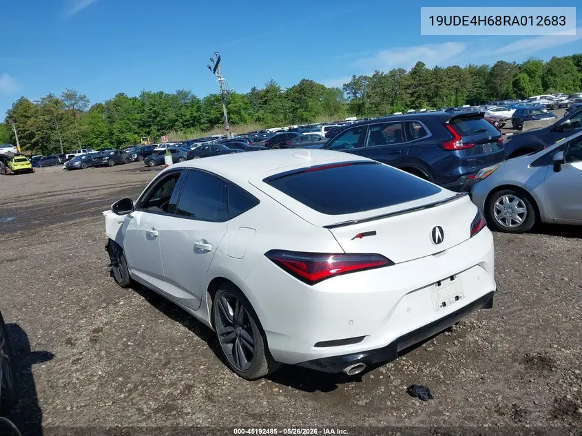 2024 Acura Integra A-Spec Technology VIN: 19UDE4H68RA012683 Lot: 45192485