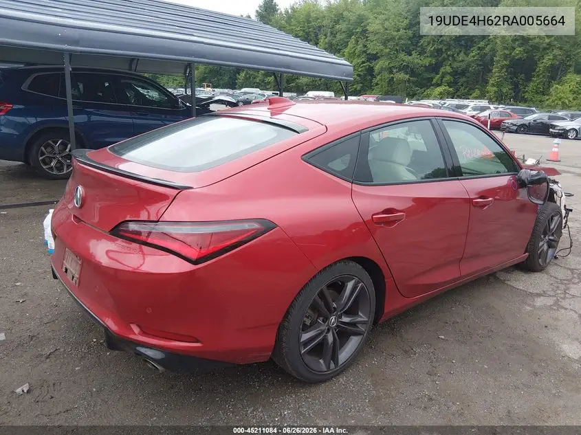 2024 Acura Integra A-Spec Technology VIN: 19UDE4H62RA005664 Lot: 45211084