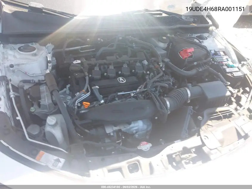 2024 Acura Integra A-Spec Technology VIN: 19UDE4H68RA001151 Lot: 45234180