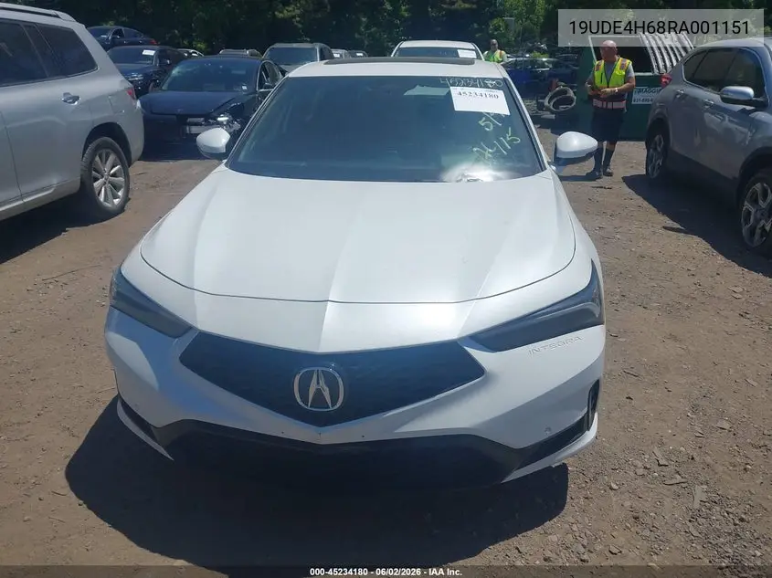 2024 Acura Integra A-Spec Technology VIN: 19UDE4H68RA001151 Lot: 45234180