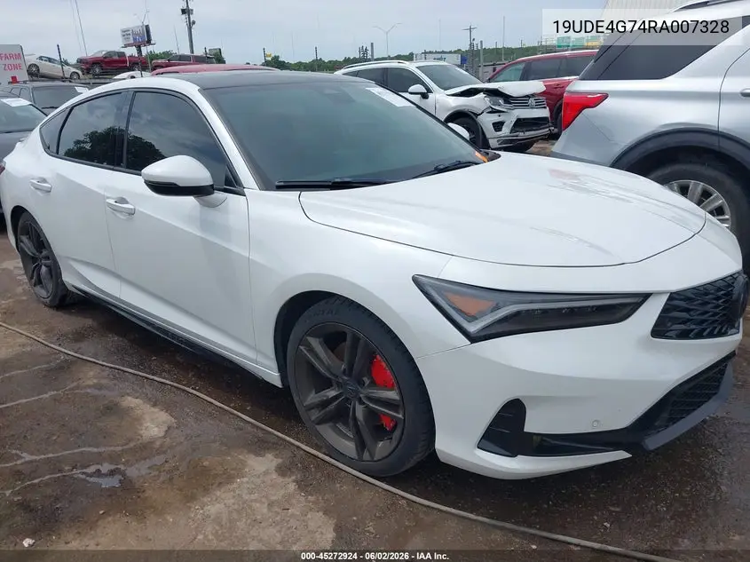 2024 Acura Integra A-Spec Technology VIN: 19UDE4G74RA007328 Lot: 45272924