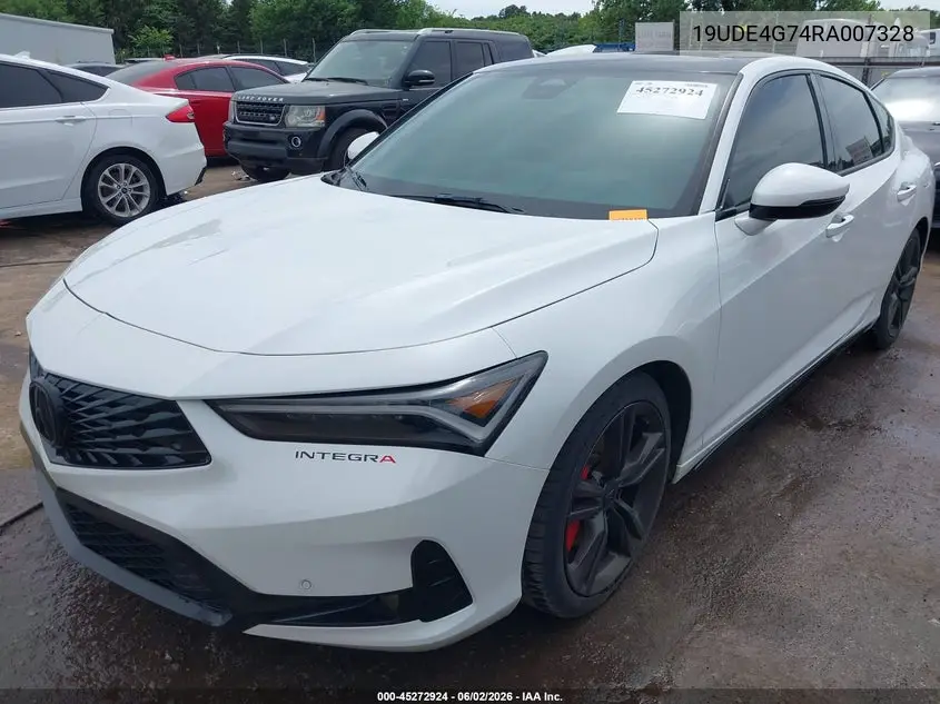 2024 Acura Integra A-Spec Technology VIN: 19UDE4G74RA007328 Lot: 45272924