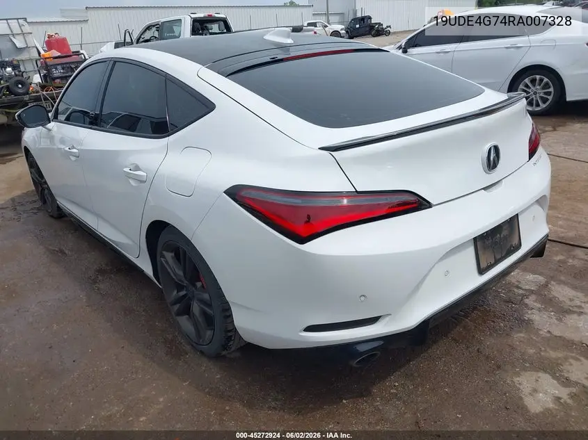 2024 Acura Integra A-Spec Technology VIN: 19UDE4G74RA007328 Lot: 45272924