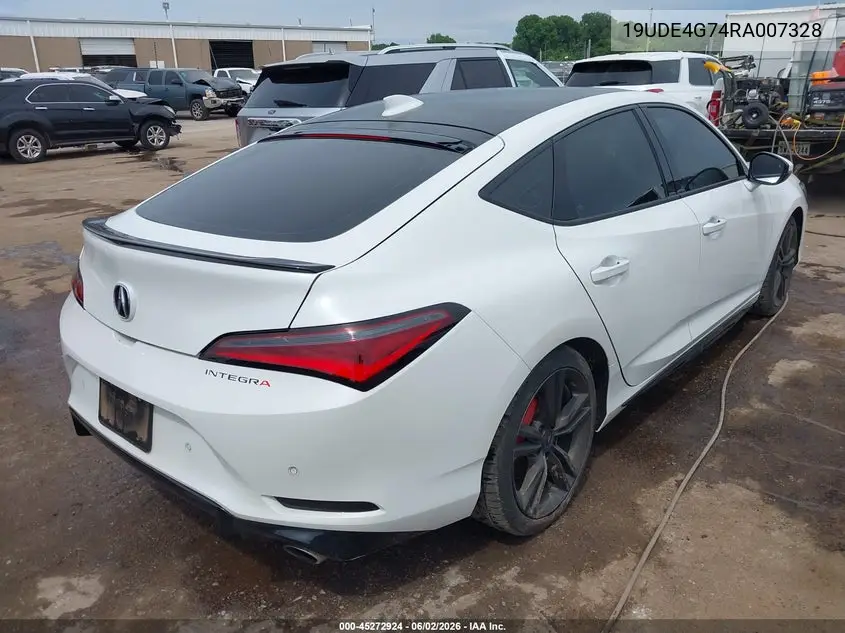 2024 Acura Integra A-Spec Technology VIN: 19UDE4G74RA007328 Lot: 45272924