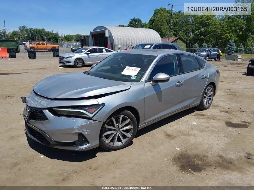 2024 Acura Integra VIN: 19UDE4H20RA003165 Lot: 45275703