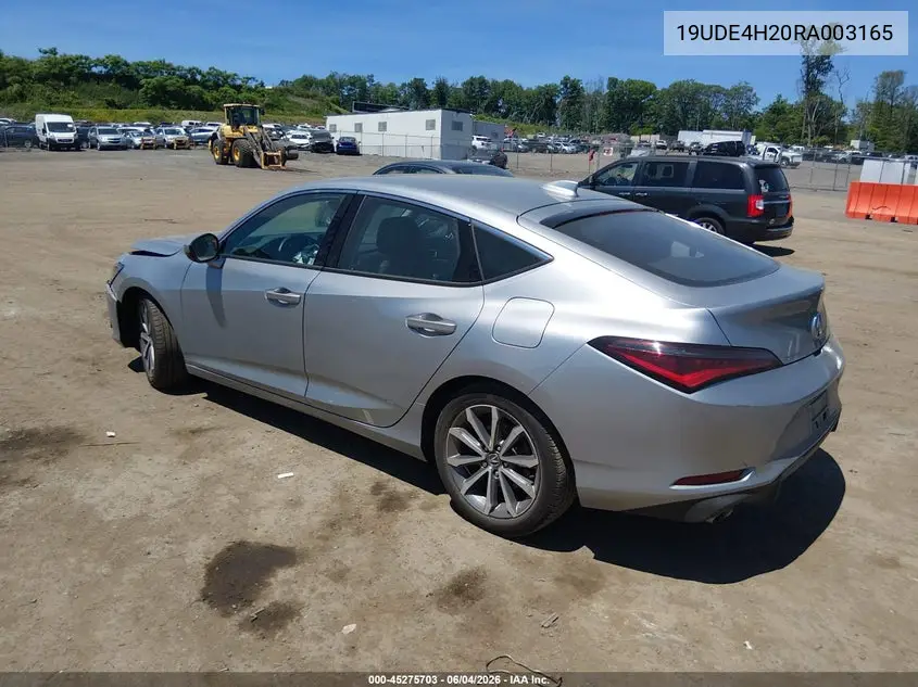 2024 Acura Integra VIN: 19UDE4H20RA003165 Lot: 45275703
