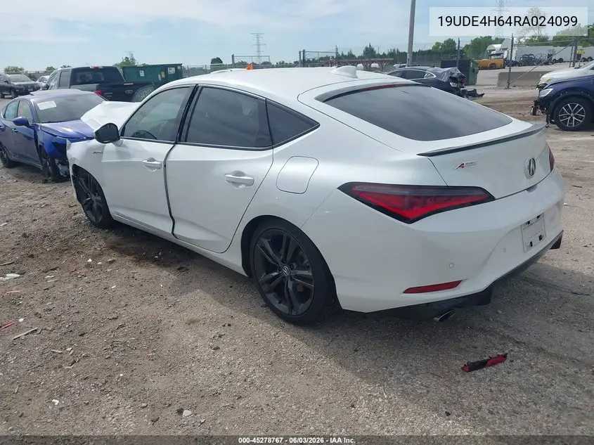 2024 Acura Integra A-Spec Technology VIN: 19UDE4H64RA024099 Lot: 45278767