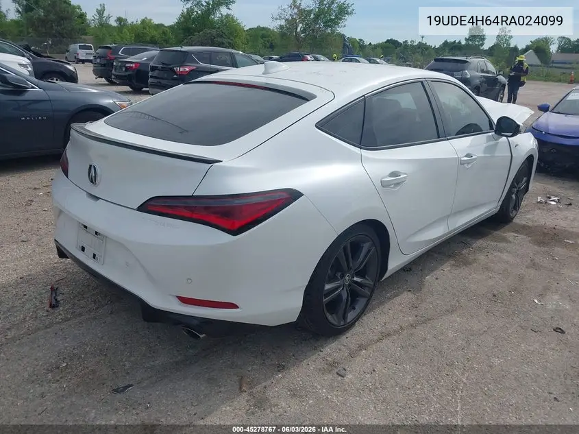 2024 Acura Integra A-Spec Technology VIN: 19UDE4H64RA024099 Lot: 45278767