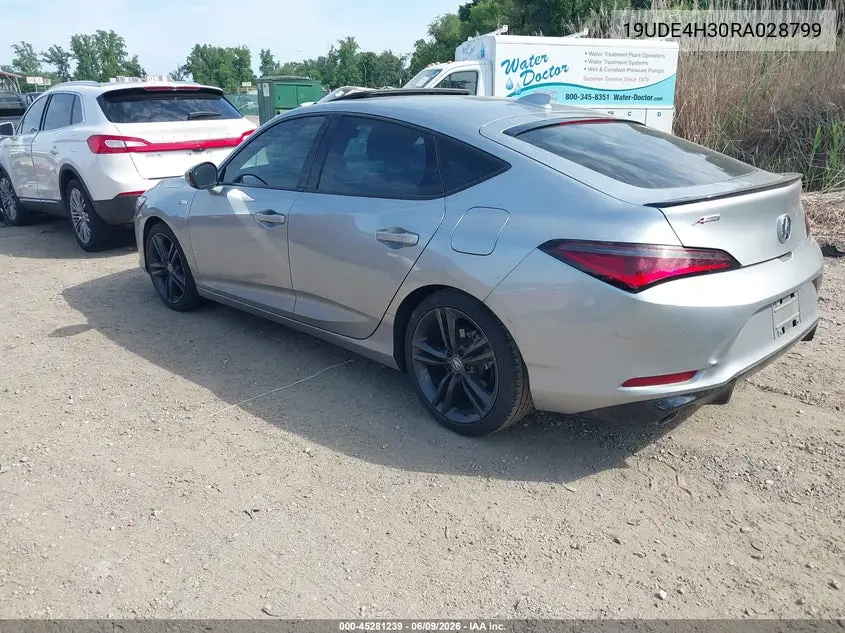 2024 Acura Integra A-Spec VIN: 19UDE4H30RA028799 Lot: 45281239