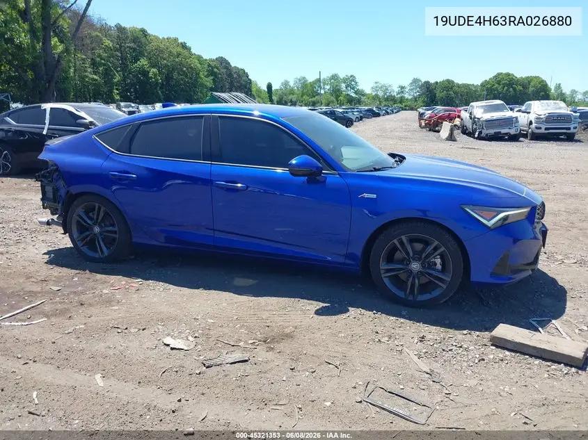 2024 Acura Integra A-Spec Technology VIN: 19UDE4H63RA026880 Lot: 45321353