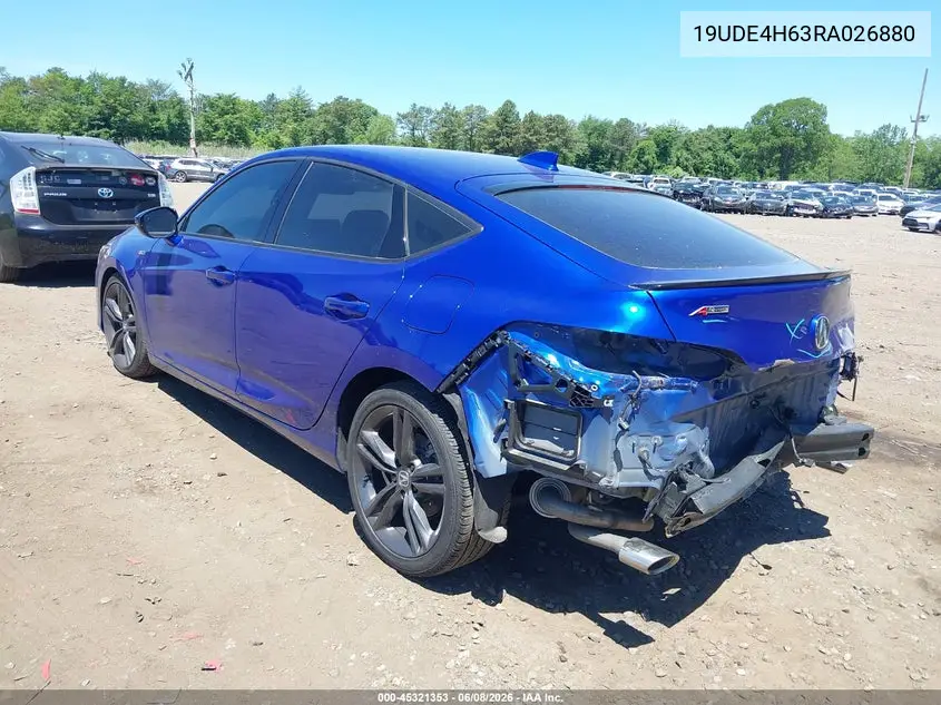 2024 Acura Integra A-Spec Technology VIN: 19UDE4H63RA026880 Lot: 45321353