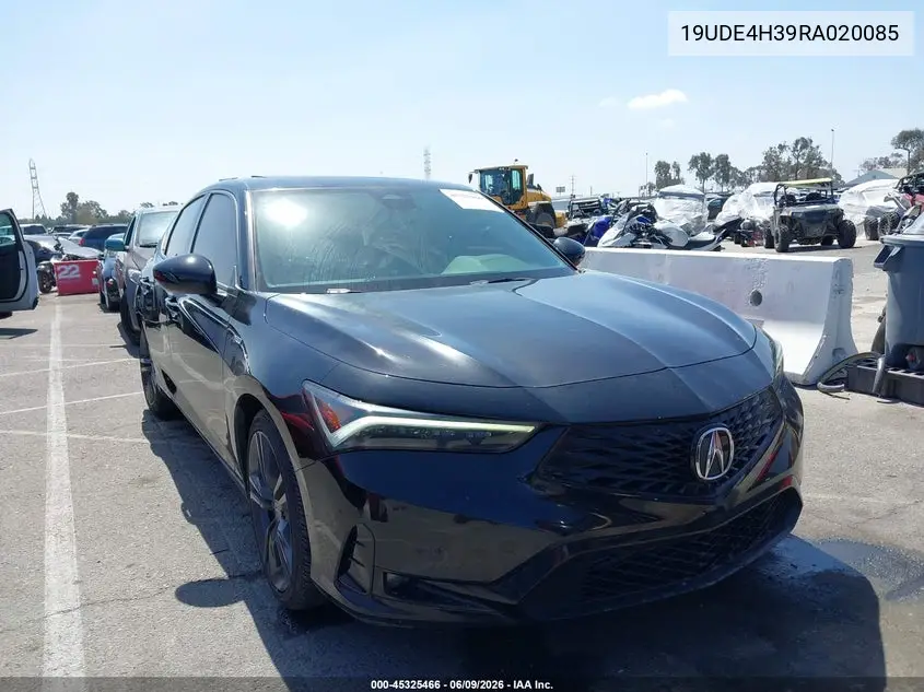 2024 Acura Integra A-Spec VIN: 19UDE4H39RA020085 Lot: 45325466