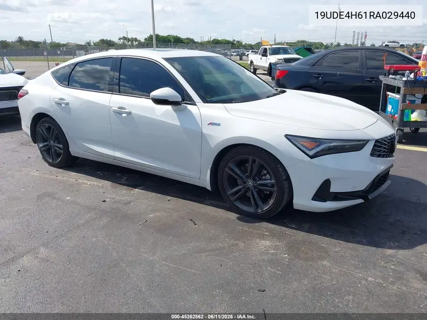 2024 Acura Integra A-Spec Technology VIN: 19UDE4H61RA029440 Lot: 45362562