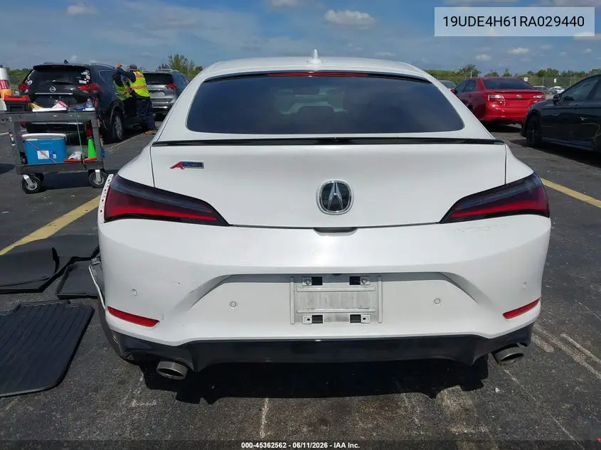 2024 Acura Integra A-Spec Technology VIN: 19UDE4H61RA029440 Lot: 45362562