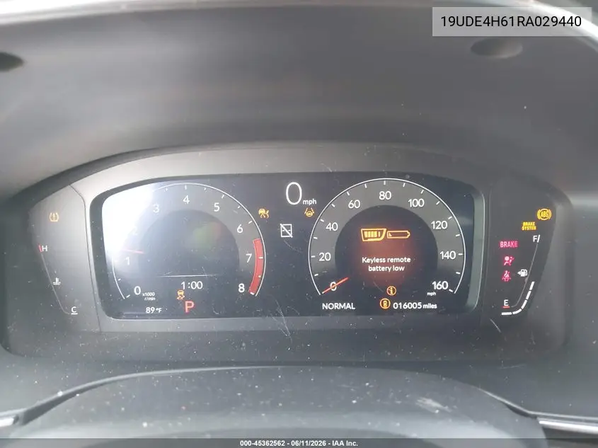2024 Acura Integra A-Spec Technology VIN: 19UDE4H61RA029440 Lot: 45362562
