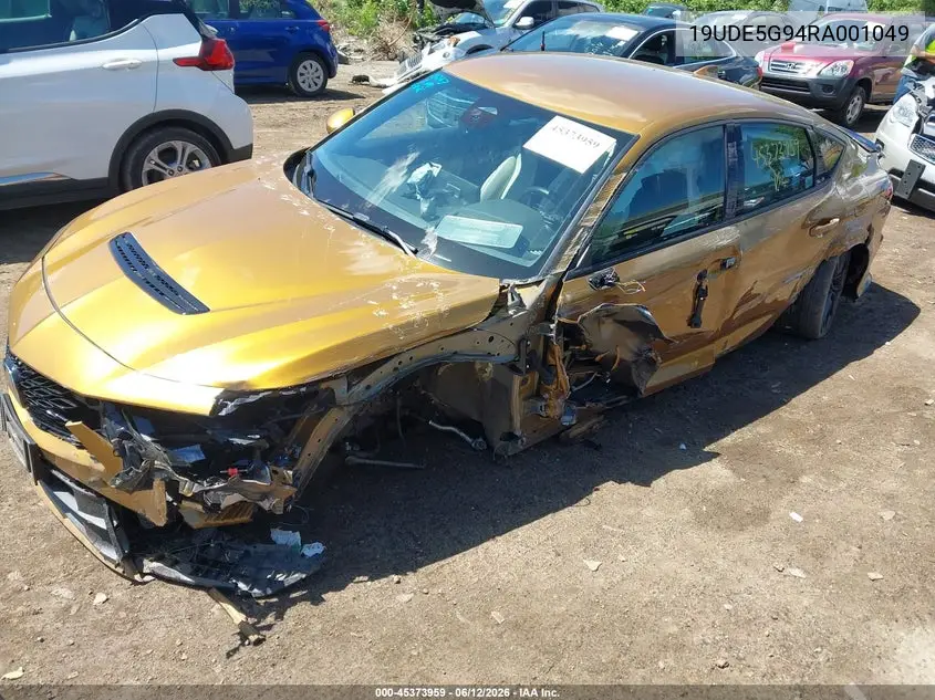 2024 Acura Integra Type S VIN: 19UDE5G94RA001049 Lot: 45373959
