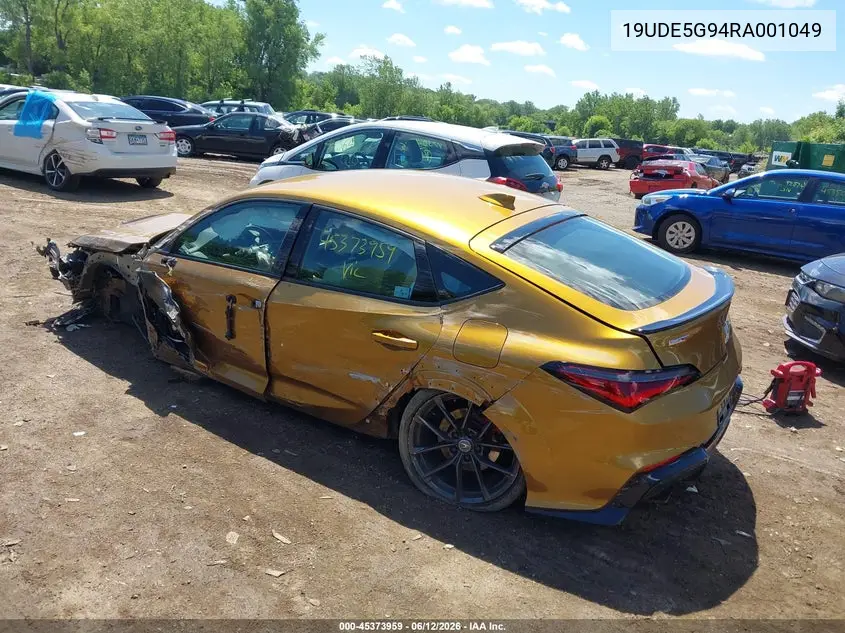 2024 Acura Integra Type S VIN: 19UDE5G94RA001049 Lot: 45373959