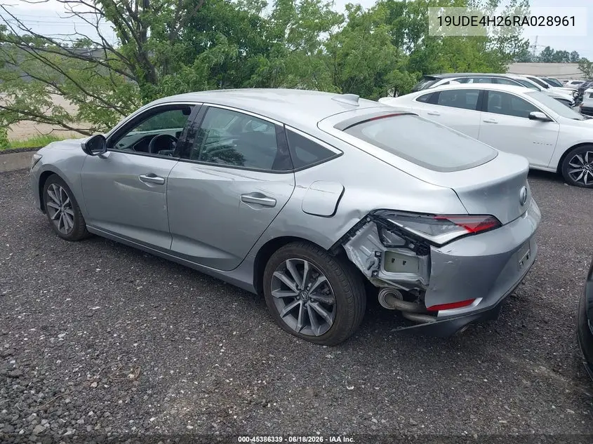 2024 Acura Integra VIN: 19UDE4H26RA028961 Lot: 45386339