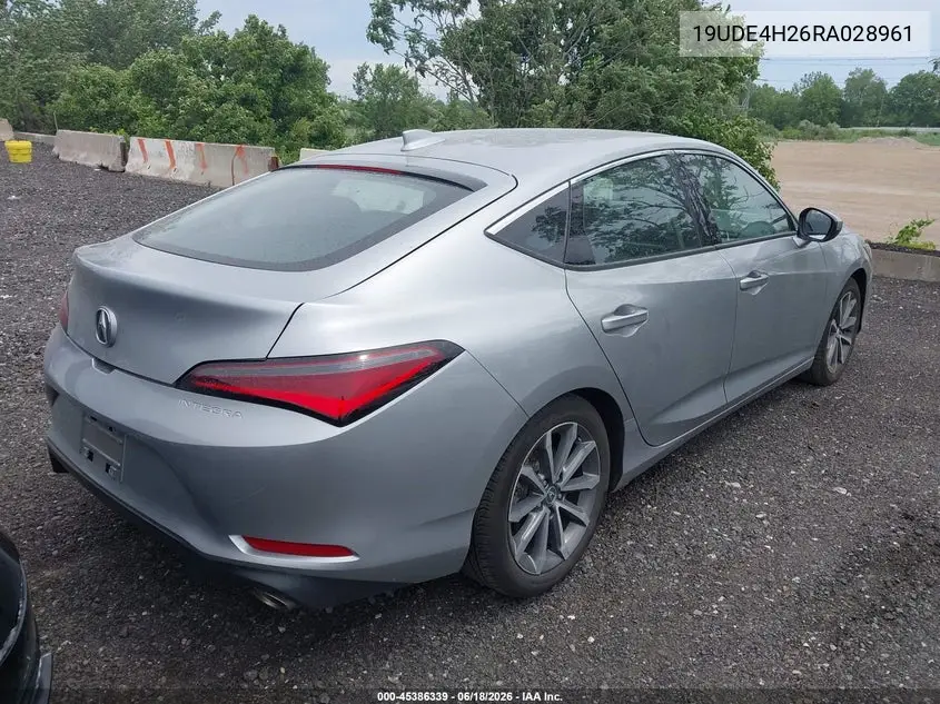 2024 Acura Integra VIN: 19UDE4H26RA028961 Lot: 45386339