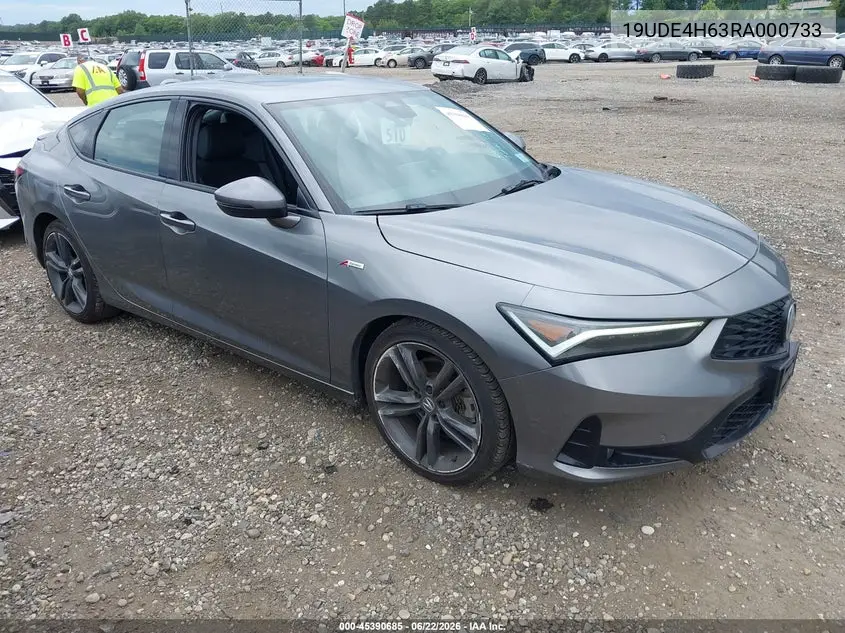 2024 Acura Integra A-Spec Technology VIN: 19UDE4H63RA000733 Lot: 45390685
