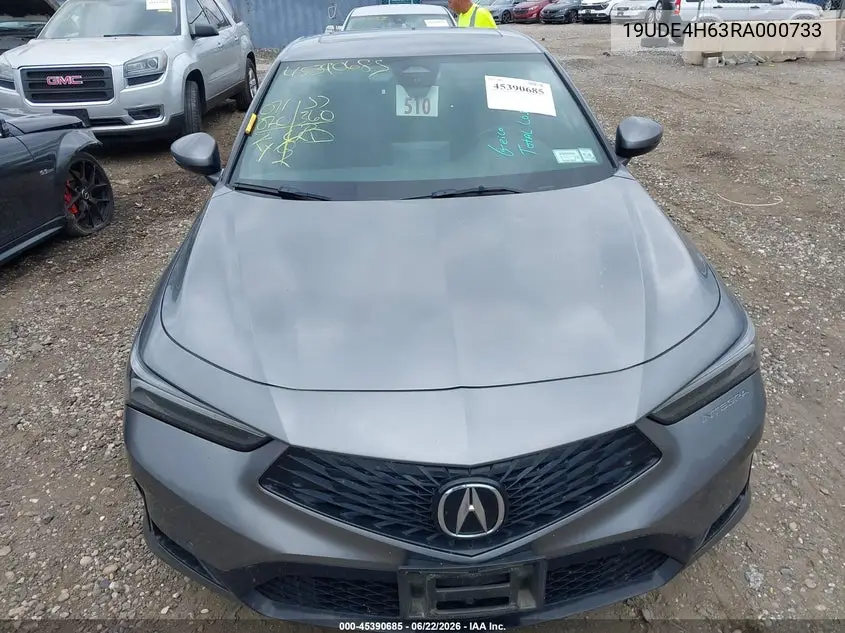 2024 Acura Integra A-Spec Technology VIN: 19UDE4H63RA000733 Lot: 45390685