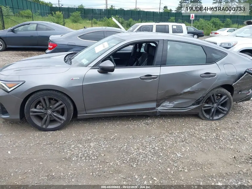 2024 Acura Integra A-Spec Technology VIN: 19UDE4H63RA000733 Lot: 45390685
