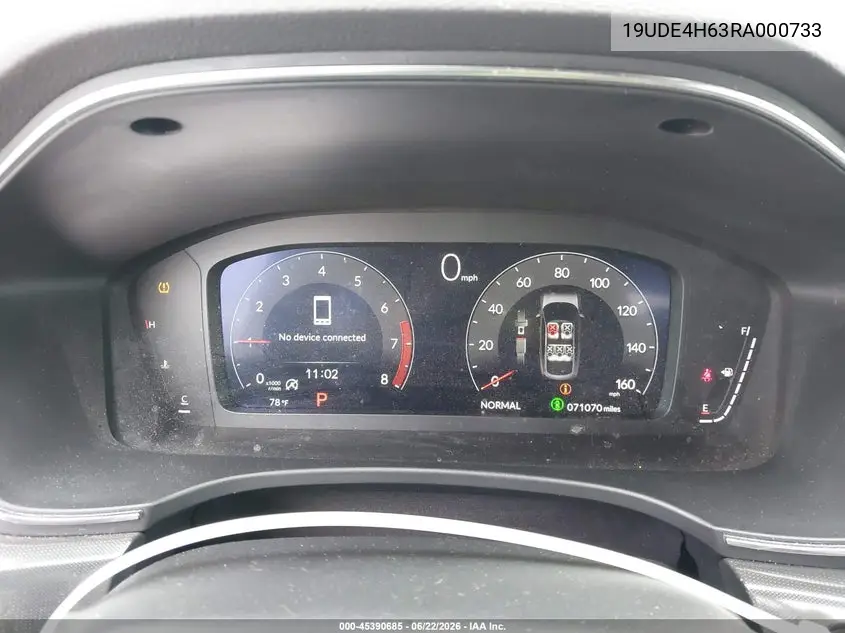 2024 Acura Integra A-Spec Technology VIN: 19UDE4H63RA000733 Lot: 45390685